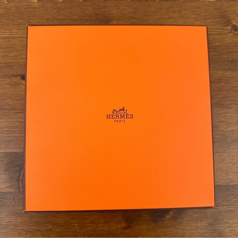 Empty Hermes’ Belt box with three Hermes’ dust bags